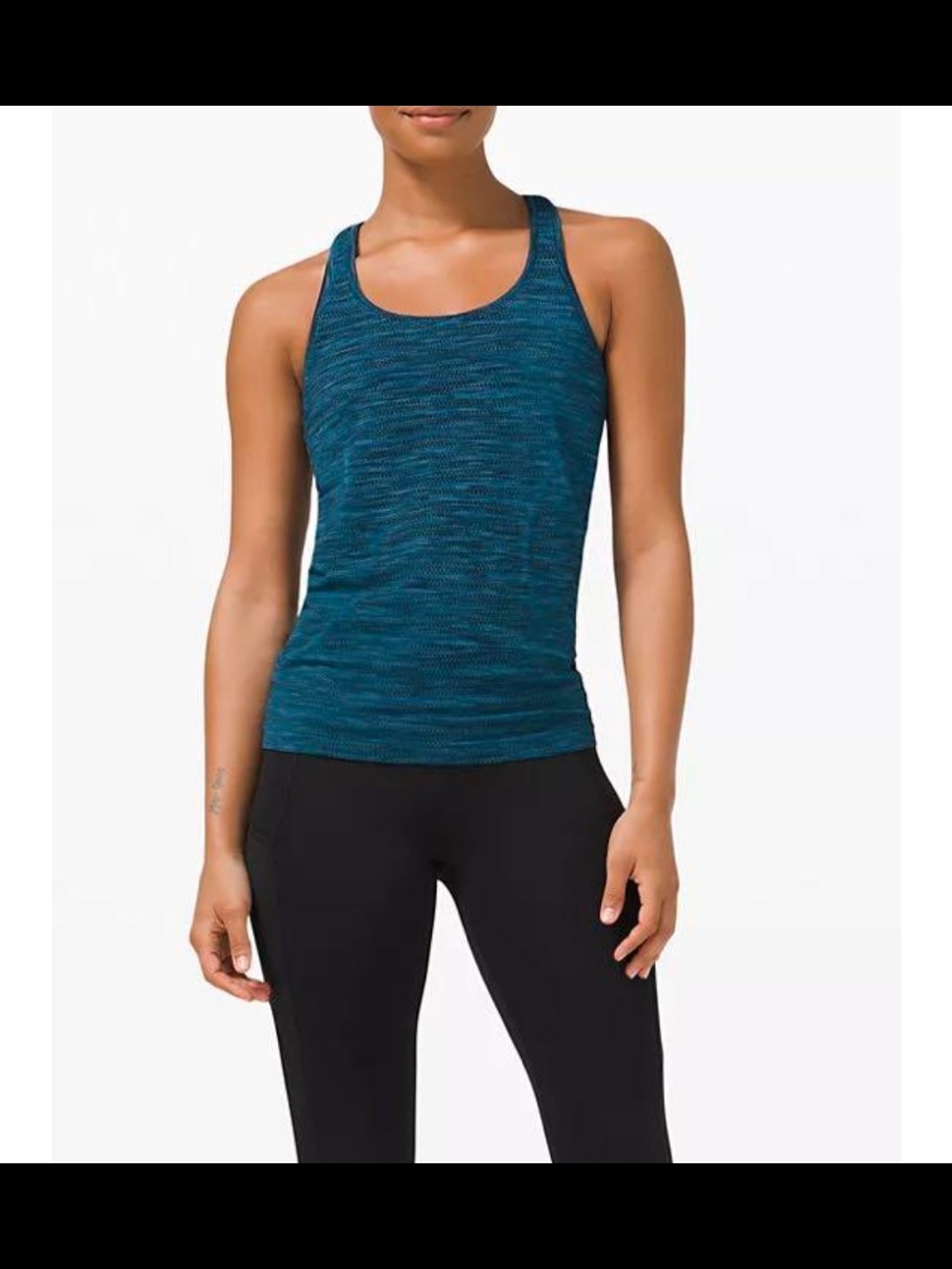 lululemon athletica Swiftly Racerback 2.0 Prism Stripe Turquoise Tide Activewear